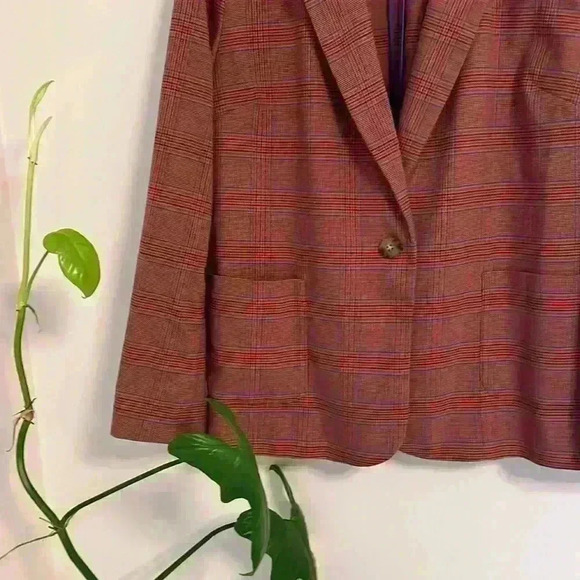 J Jill orange tweed fall blazer - Picture 3 of 4